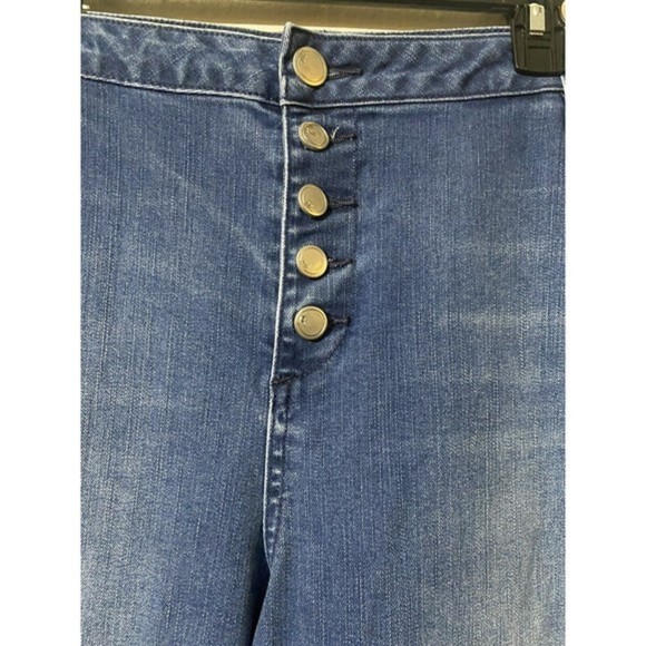 Lane Bryant Jeans Womens 28 PLUS Blue Flare Bell Bottom Button Fly Denim - Picture 5 of 13